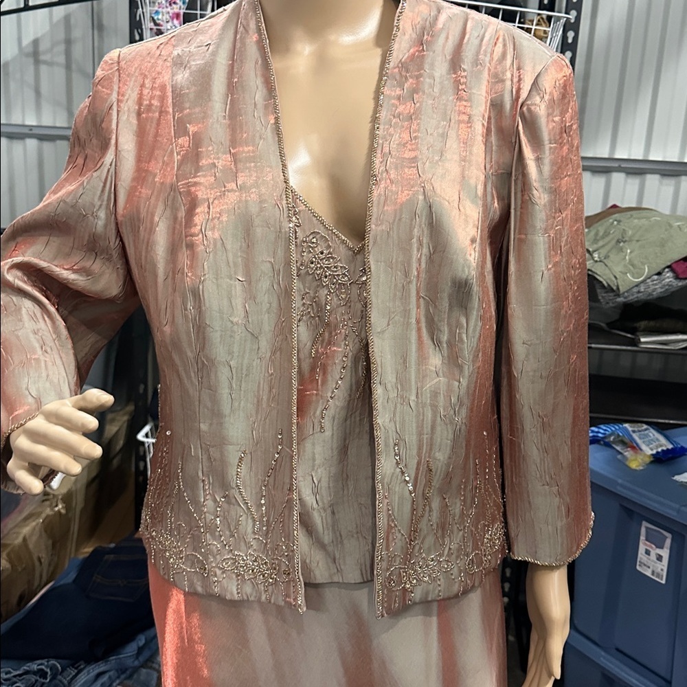 NWT David’s bridal Amber mother of the bride dress size 14 W - Picture 6 of 16